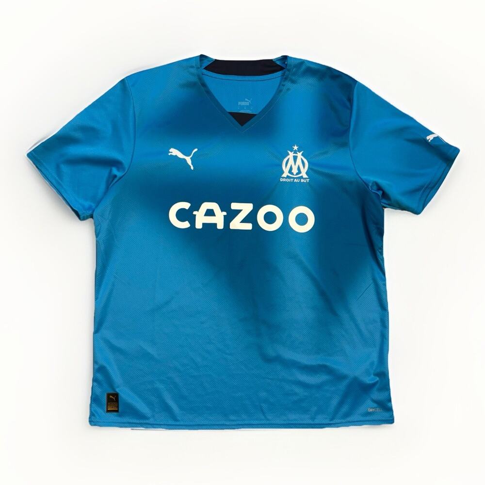 Puma Om 3rd Replica Soccer Jersey Cazoo Sz XL Blue Chancel Mbemba Olympique 99
